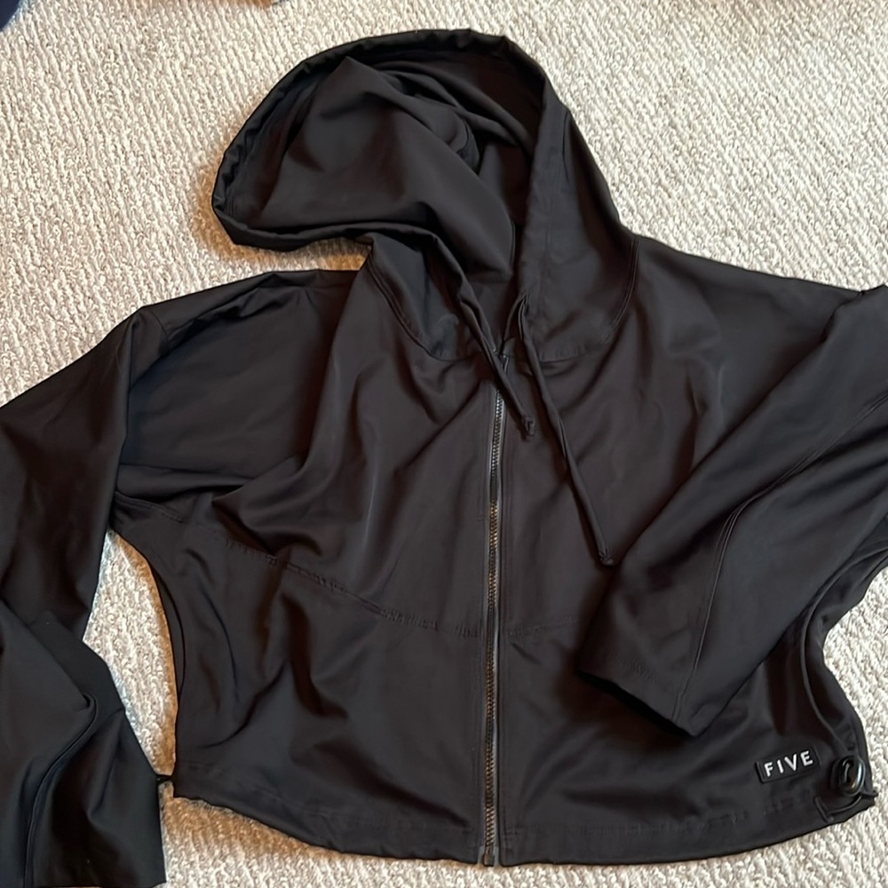 Black cropped jacket